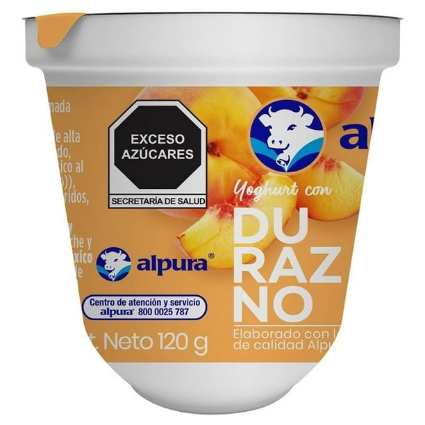 Yoghurt Alpura Durazno con 120 g